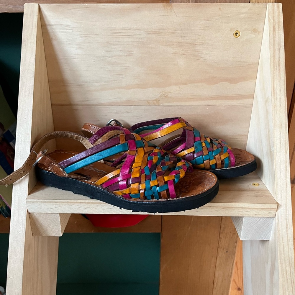 Rainbow Huarache Sandals from Mexico